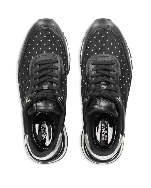 MICHAEL Michael Kors Black Nova Leather Sneakers
