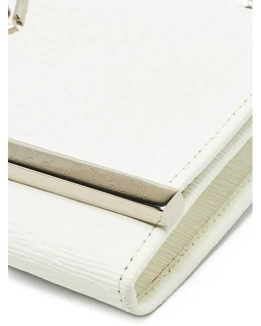 3.1 Phillip Lim White Logo-Plaque Chain Wallet