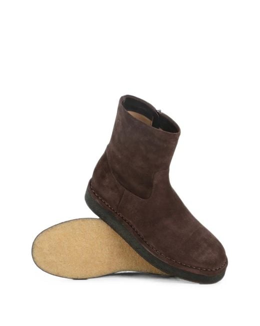 Roberto Del Carlo Brown Suede Ankle Boots