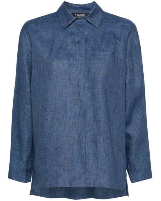Camicia Kasia di Max Mara in Blue