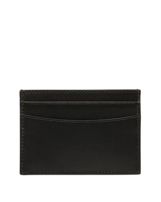 Bally Black Deco Leather Card Holder for men