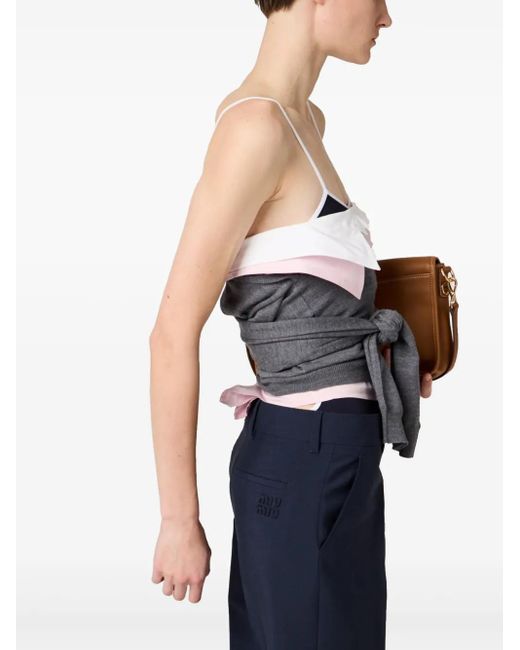Pantalones de vestir Miu Miu de color Blue