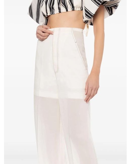 Philosophy Di Lorenzo Serafini White Palazzohose Im Layering-Look
