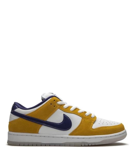 Nike White Sb Dunk Low "Laser" Sneakers