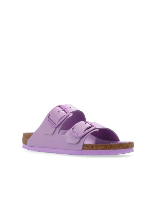 Birkenstock Purple Arizona Leather Sandals