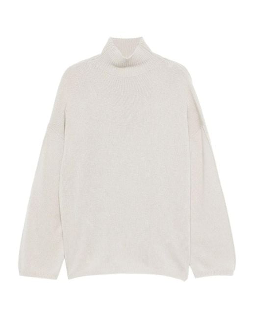Pull À Col Roulé Allude en coloris White