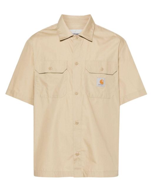 Craft logo-patch shirt Carhartt pour homme en coloris Natural