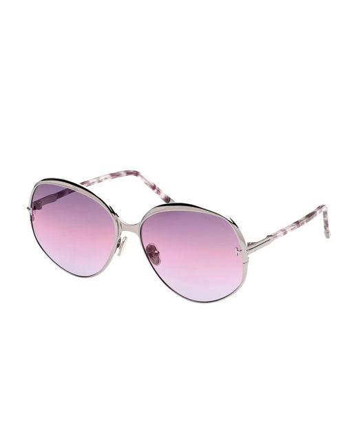 Tom Ford Pink Round-Frame Sunglasses