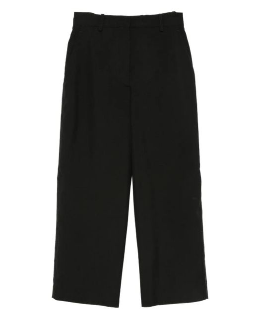 Pantalones rectos con bolsillos laterales Marni de color Black