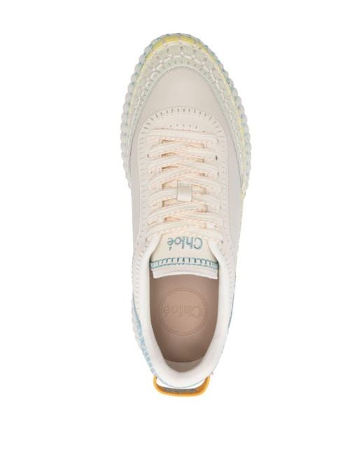Chloé White Chloé "Nama" Sneakers