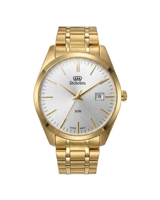 Richelieu Swiss Metallic Classic 42Mm Watch for men