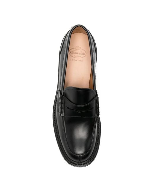 Church's Black Chunky-Sole Penny Loafers