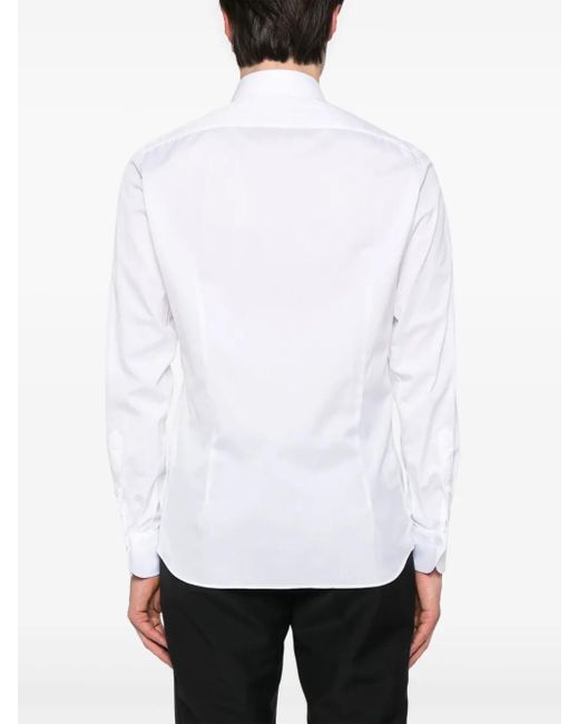Tagliatore Clarcy Overhemd in het White voor heren