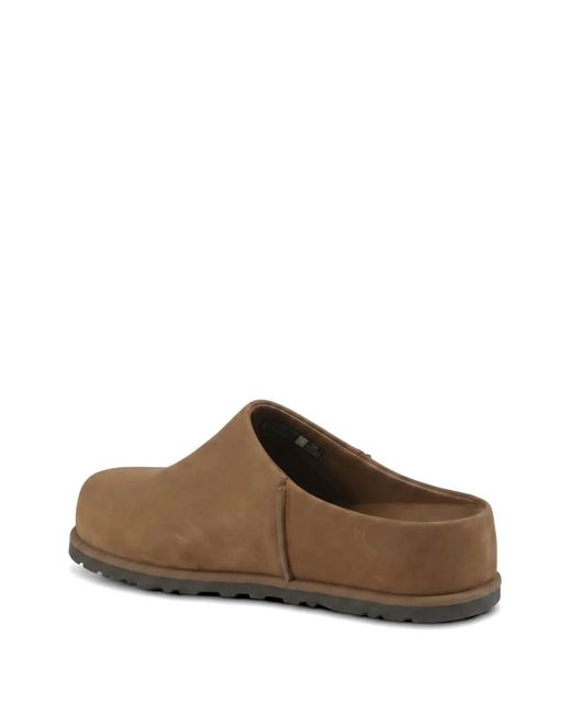 Ugg Brown Otzo Leather Clogs