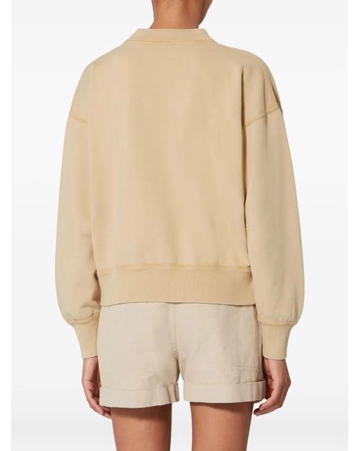 Isabel Marant Natural Moby Logo Sweatshirt