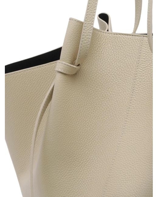 Yuzefi Natural Large Mochi Leather Shoulder Bag