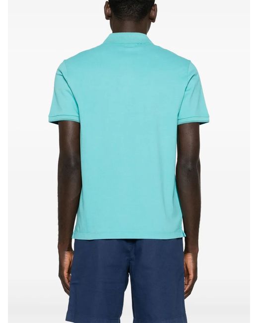 Jacob Cohen Blue Short-Sleeve Piqué Polo Shirt for men