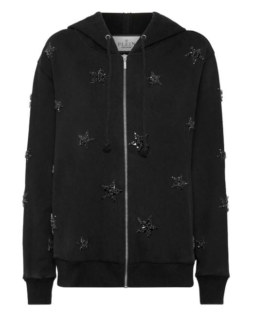 Philipp Plein ジップアップ パーカー Black