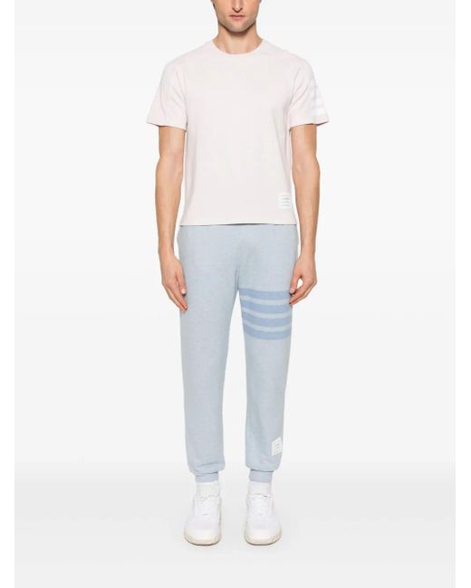 Thom Browne Pink Crew Neck Tee for men
