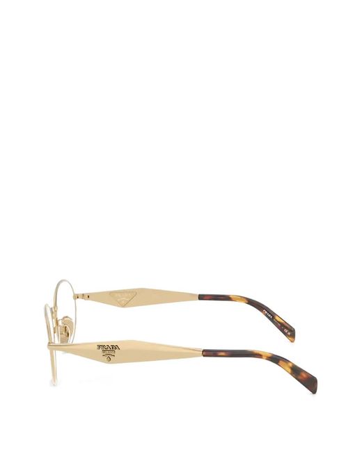 Prada White Oval-Frame Glasses