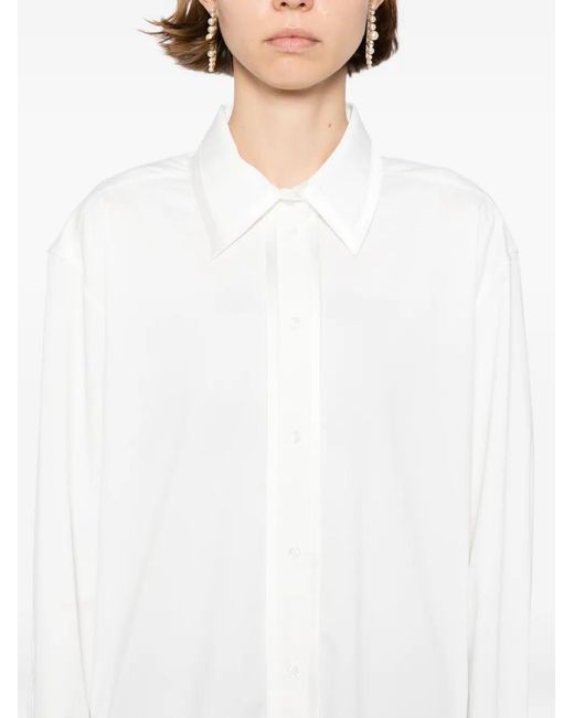 Alice + Olivia White Perfect Button Down Shirt