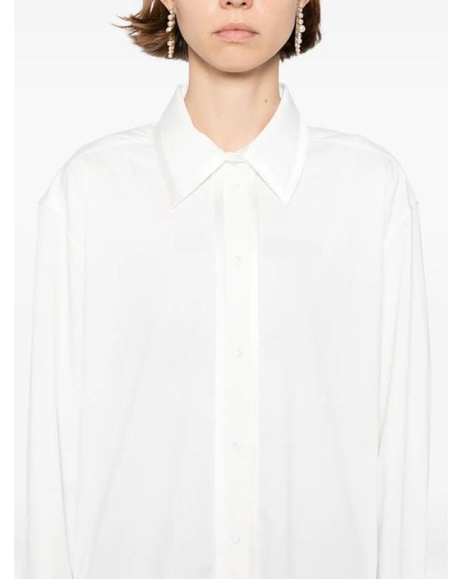 Alice + Olivia White Perfect Button Down Shirt