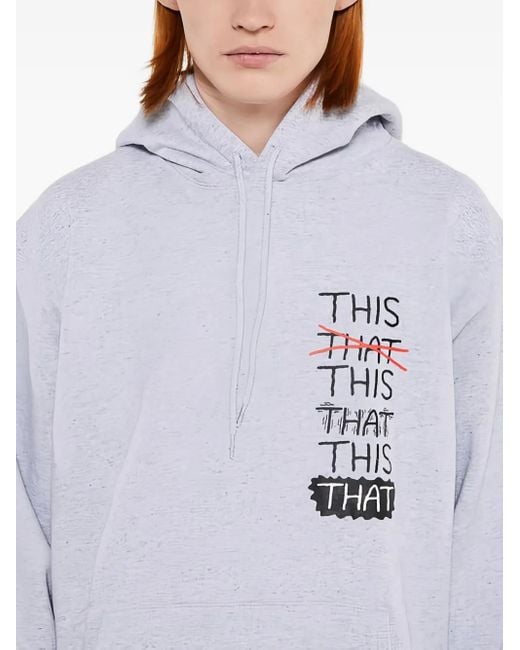 Thisisneverthat White Skate Hoodie for men