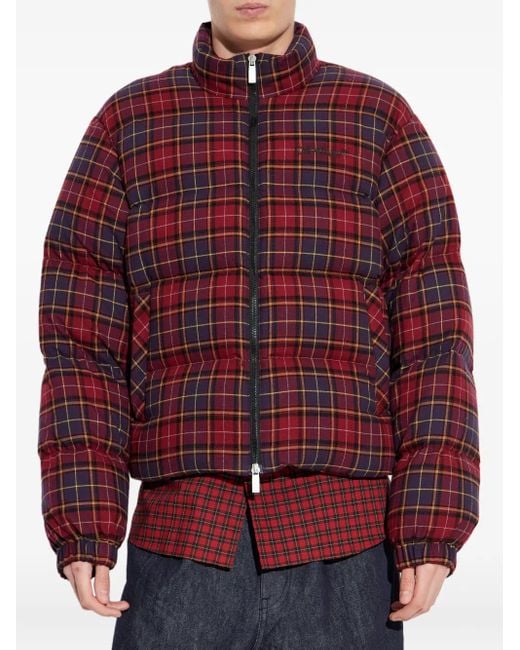 Off-White c/o Virgil Abloh Red Down Jackets for men