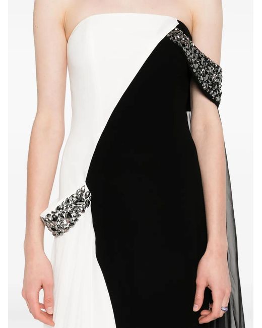Jean Louis Sabaji Black Embellished Maxi Dress