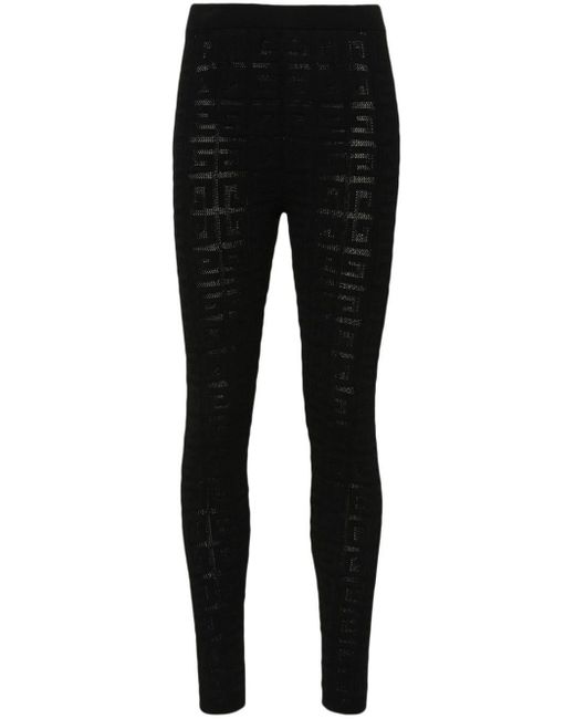 Pantalones de punto con motivo 4G Givenchy de color Black