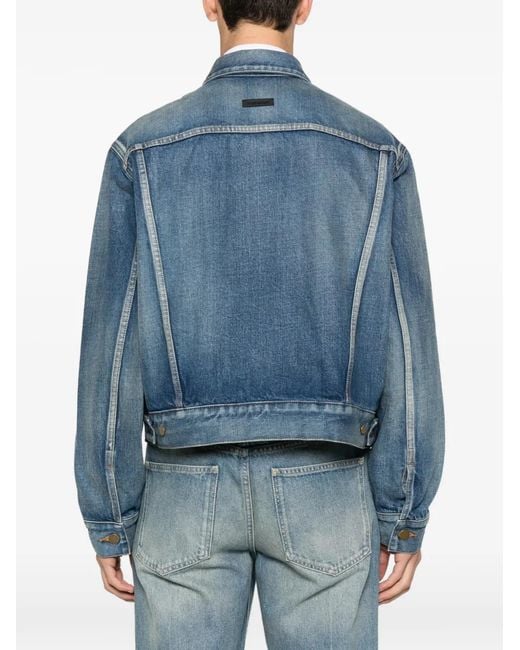 Fear Of God Blue Trucker Denim Jacket for men