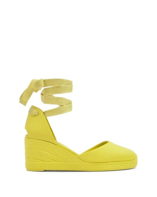 Castaner Yellow Careen Tie Espadrilles
