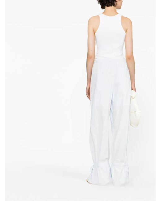 Lemaire White Parachute Pants Clothing