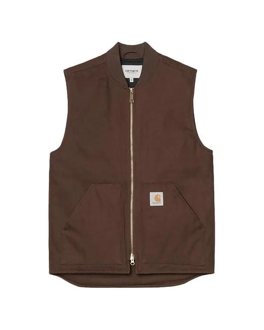 Carhartt ブラウンベスト ジッパー付き 【公式通販】