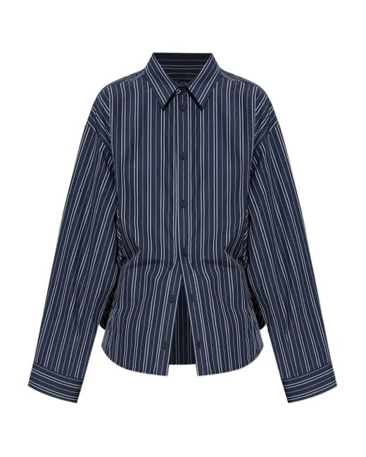 Balenciaga Gestreept Blouse in het Blue
