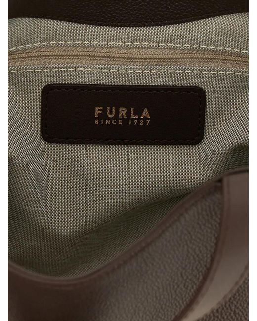Furla Black Small Goccia Leather Tote Bag