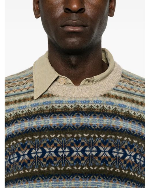 Bompard Gray Round-Neck Sweater for men