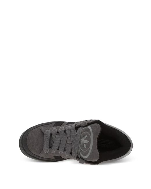 Adidas Black Campus Three-Stripe Sneakers