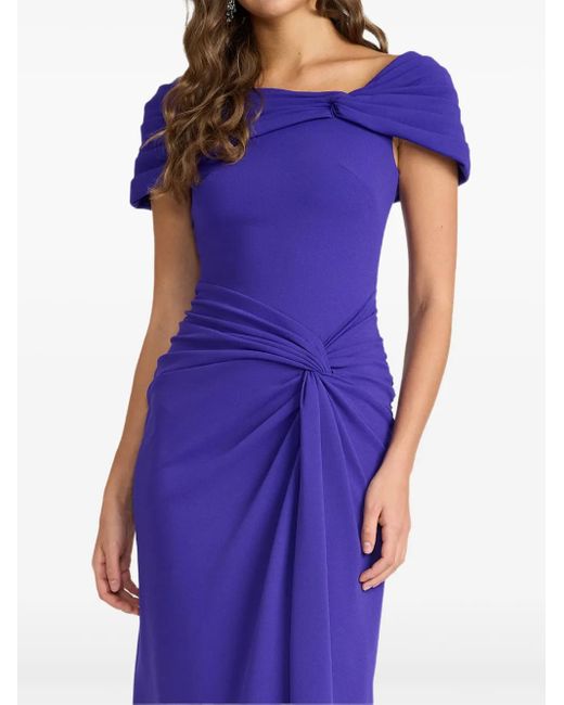 Tadashi Shoji Purple Dress Tadashi Shoji Women's Purple Pleated Maxi Dress