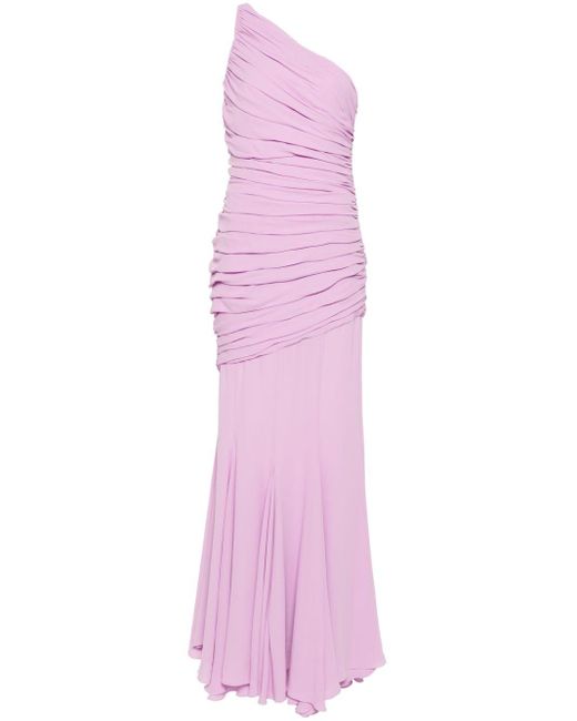 GIUSEPPE DI MORABITO Pink One-shoulder Maxi Dress