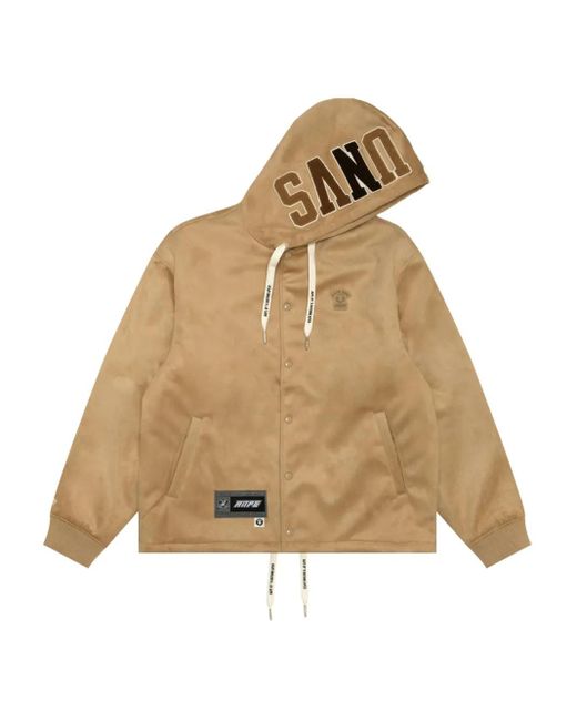 Aape By A Bathing Ape Natural Hooded -Appliqué Jacket for men