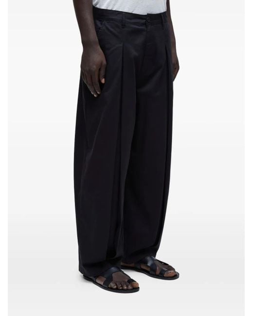 Osklen Black Fold Paper Trousers for men
