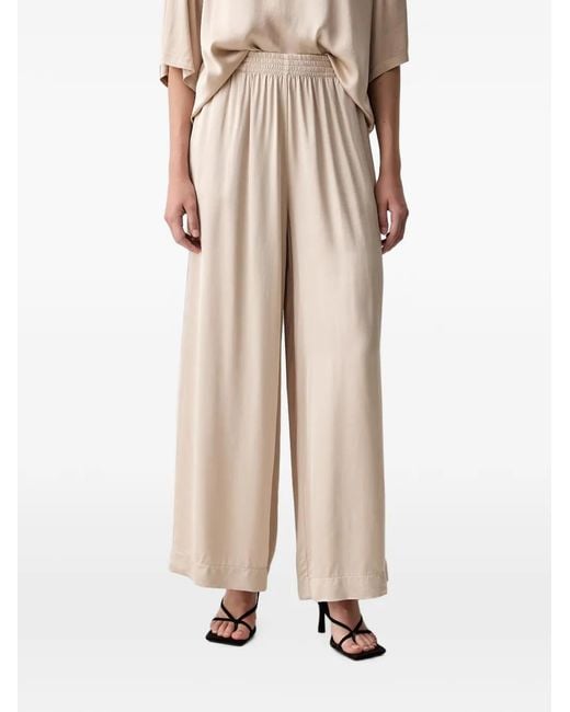 ViCOLO Natural Elasticated Palazzo Pants