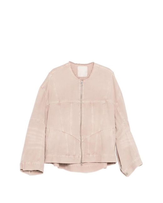 JNBY Pink Cotton Denim Jacket
