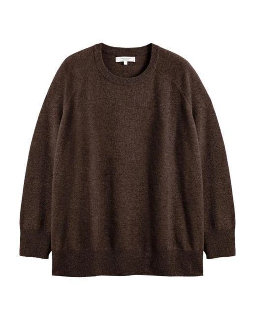 Chinti & Parker Brown Round-Neck Sweater