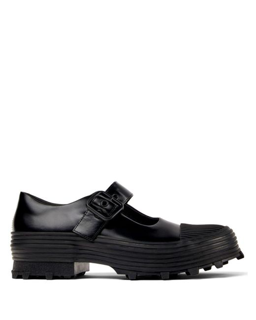 CAMPERLAB Black Traktori Leather Loafers