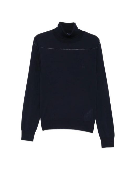DSquared² Blue Upside Down Turtleneck Sweater for men