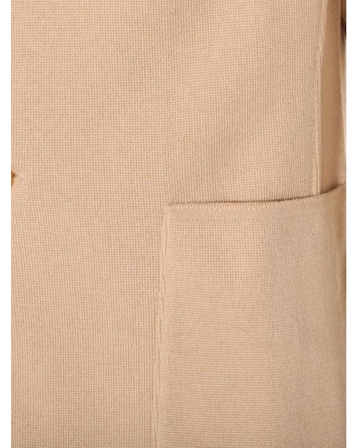 Lardini Natural Buttoned Flower-Embellished Blazer for men