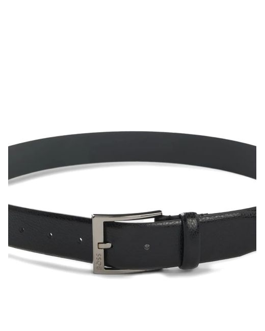 Boss Black Elloy Textured Buckle Belt for men