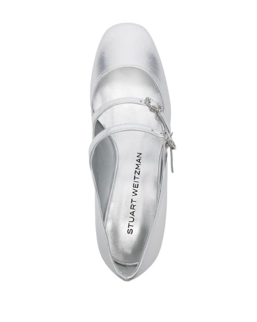 Stuart Weitzman White 35Mm Claris Pumps